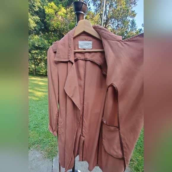 Bagatelle Mauve Trench Women Jacket Size Small - Picture 11 of 14